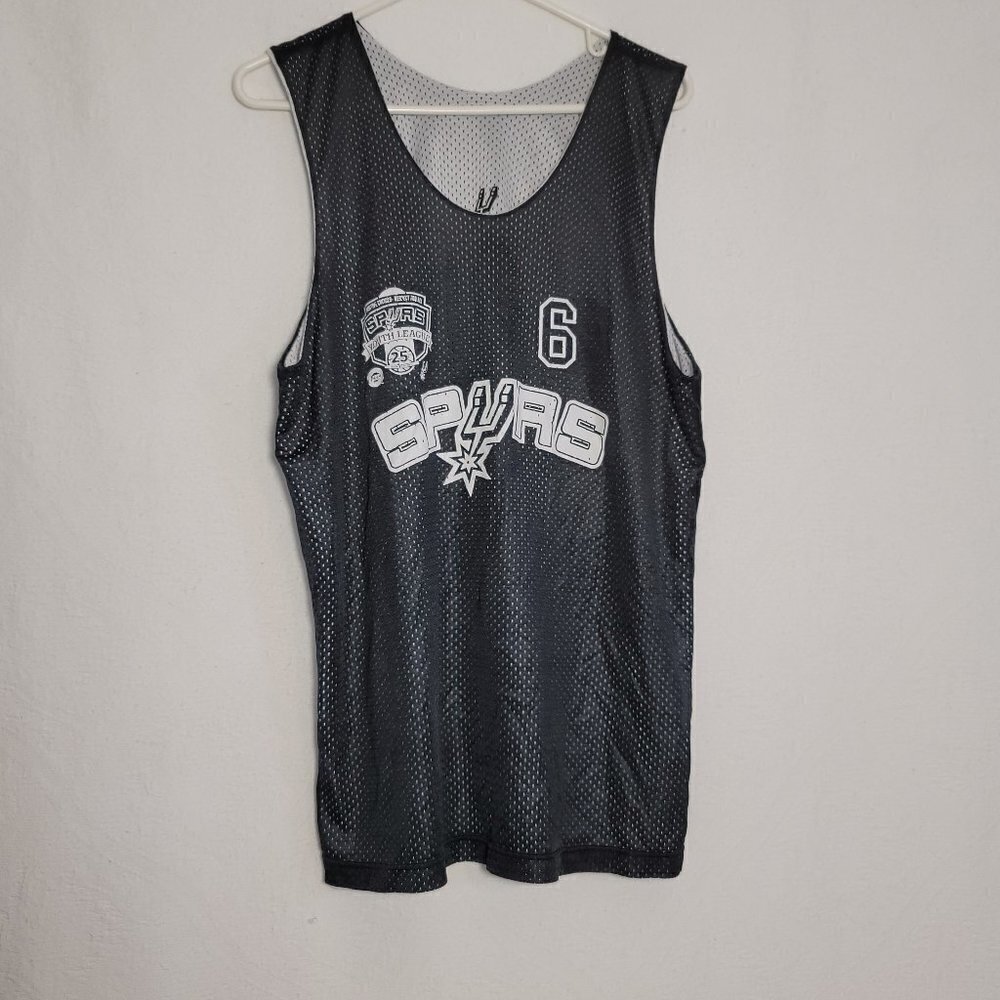601. A4 Sports Tank Top White and Black Sz S